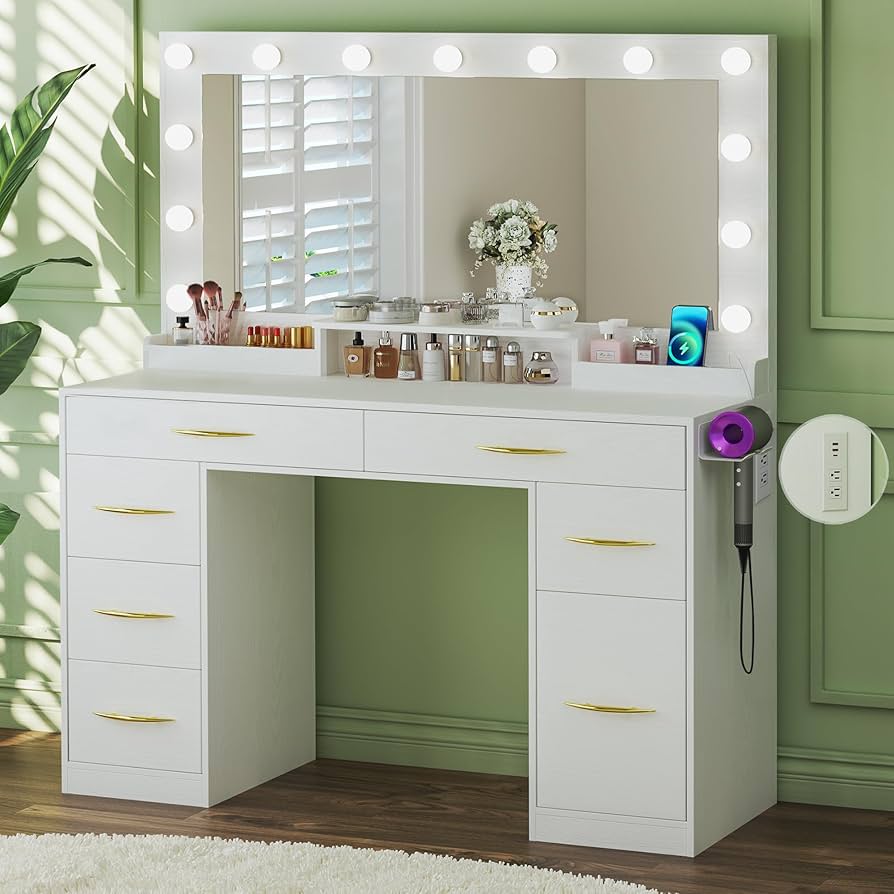 化粧台 化粧室 DRESSING TABLE WITH LIGHTS Amazon.com: Makeup Vanity with Lights Vanity Desk with